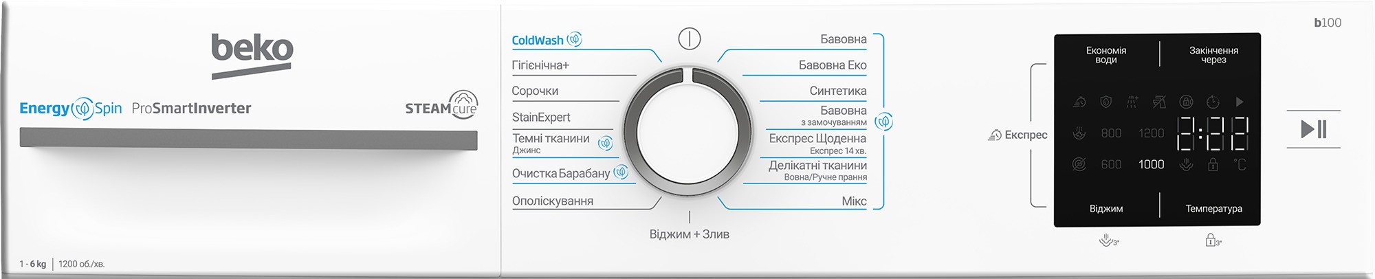 Пральна машина Beko BM1WFSU36243WW інструкція - зображення 6