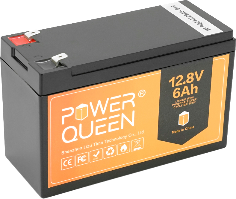 Power Queen LiFePO4 12.8V 6Ah