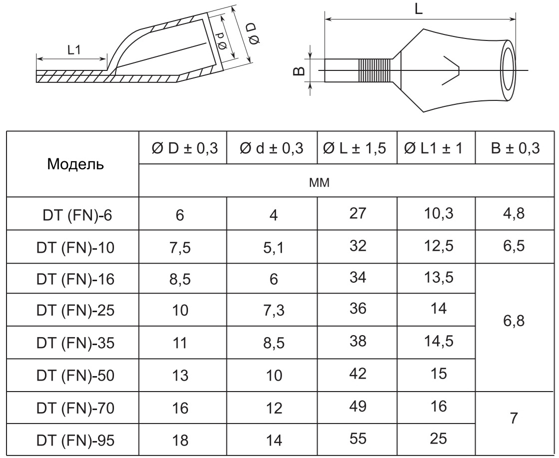 Аско-Укрем DT(FN)-10 (A0060190002) Габаритні розміри