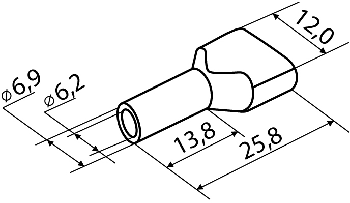 Аско-Укрем ТЕ 10.0-14, 100 шт, коричневі (A0060120012) Габаритні розміри