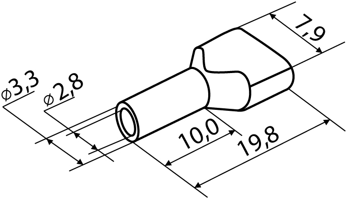 Аско-Укрем ТЕ 2.5-10, 100 шт, сині (A0060120008) Габаритні розміри