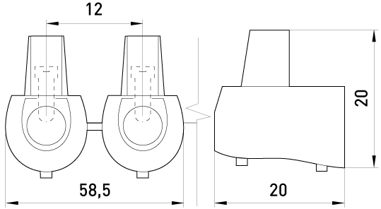 E.NEXT e.tc.end.stand.5.4, 5шт, 4 мм² (s2039001) Габаритні розміри