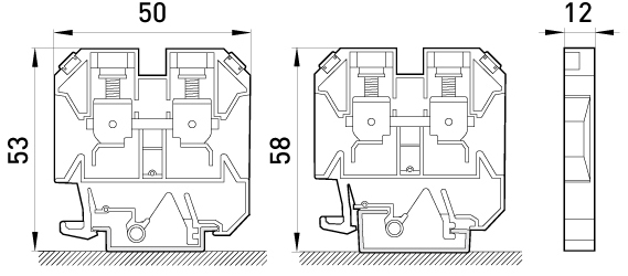 E.NEXT e.tc.din.pro.16, без кришки (p049005) Габаритні розміри