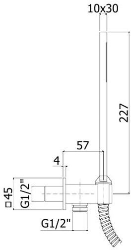 Paffoni Elle Matt Black KIT EL019NO Габаритные размеры