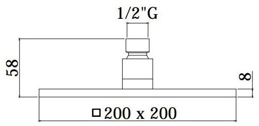 Paffoni Elle Matt Black KIT EL019NO Габаритные размеры