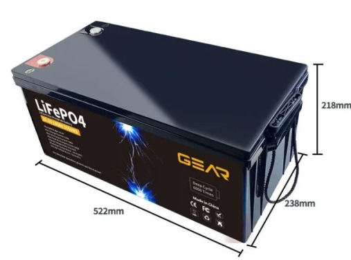 Gear LiFePO4 25.6V 100Ah Габаритные размеры