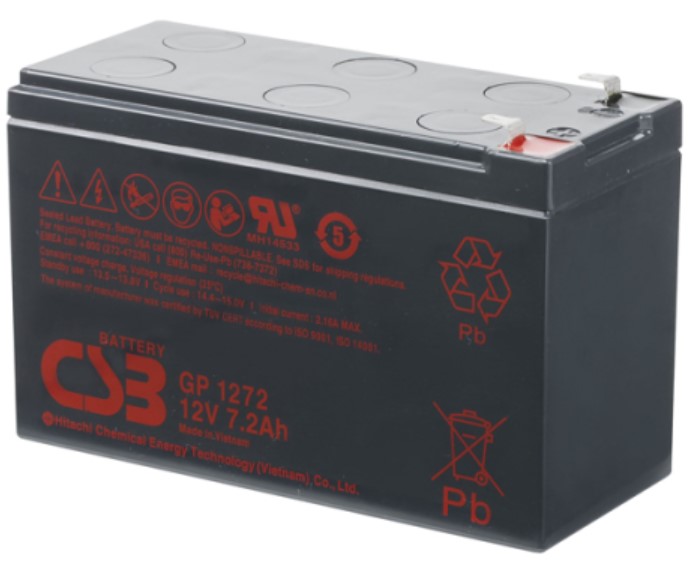 CSB GP1272F2, 12V 7,2Ah (25W)