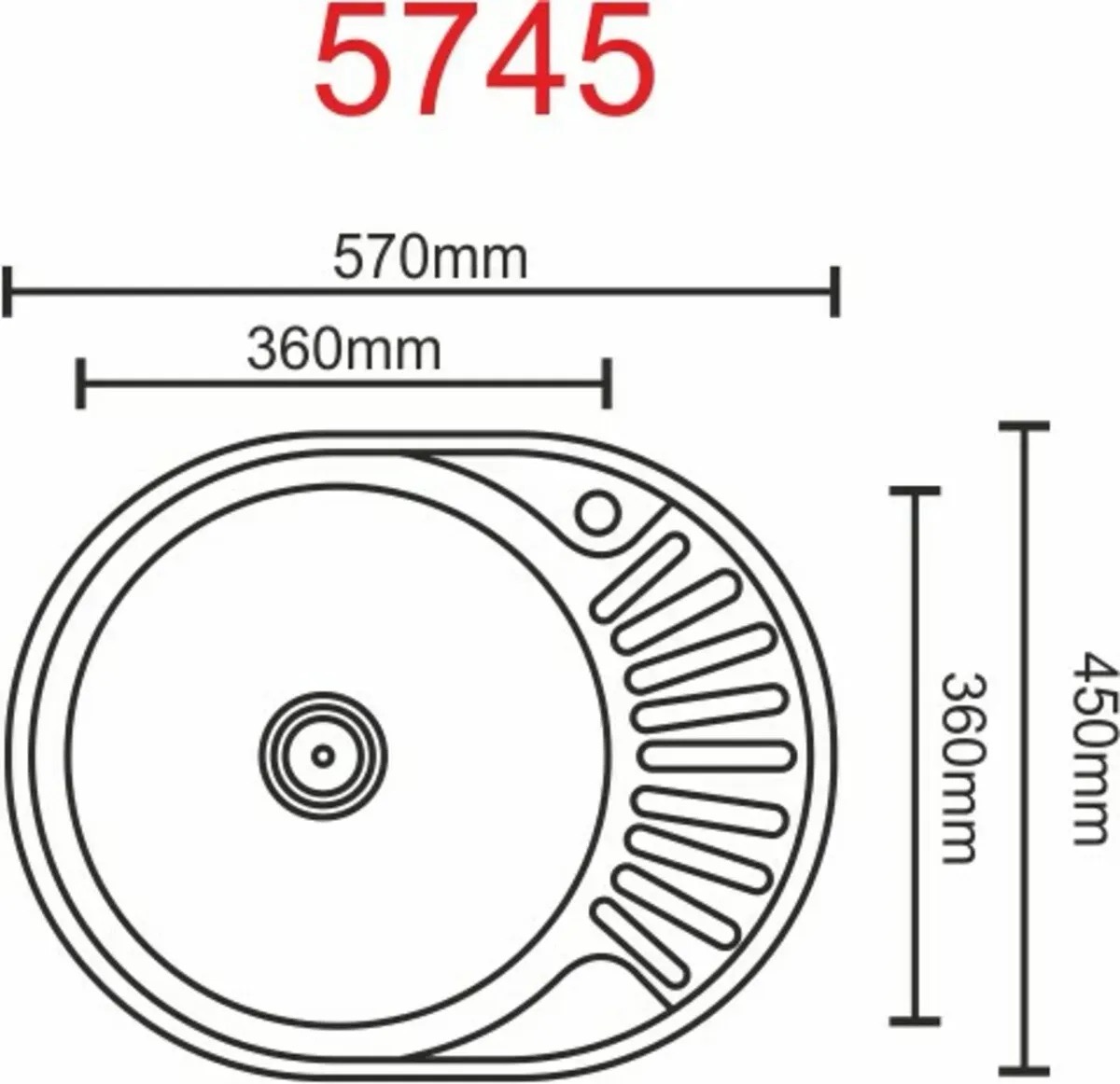 Platinum Декор 5745 (SP000000334) Габаритні розміри