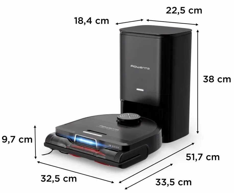 Rowenta X-Plorer Serie 220+ Animal & Allergy Model RR9495WH Габаритні розміри