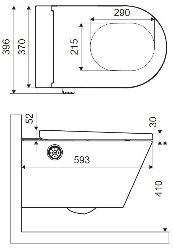 Excellent Dakota 2.0 S2 (CEEX.4124.K.S2.WHCR) Габаритные размеры