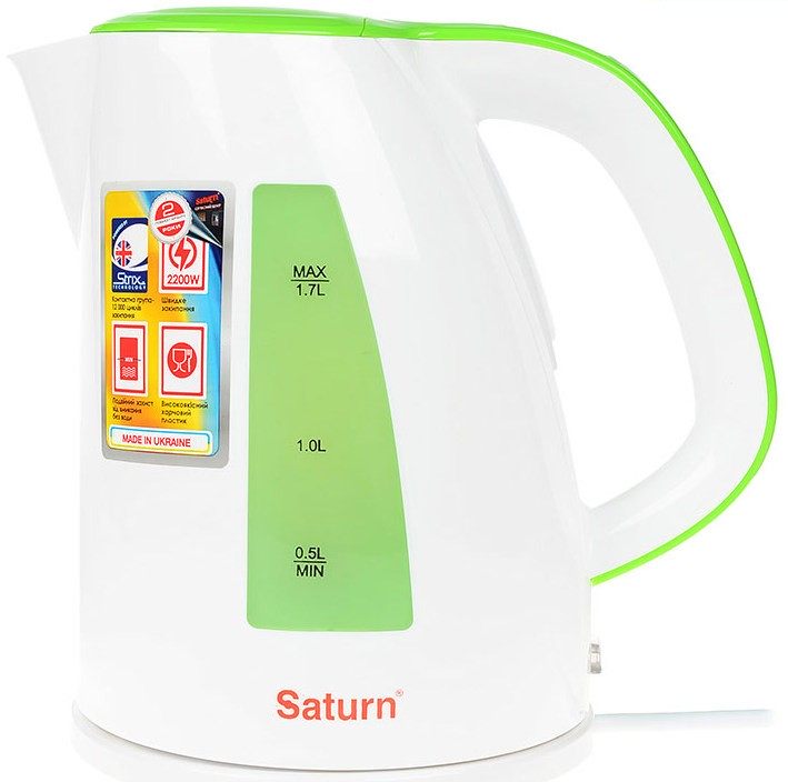 Электрочайник Saturn ST-EK8436U White/Lt.Green