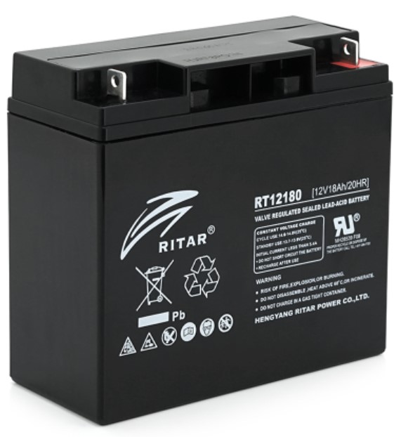 Ritar AGM RT12180BL5, Black Case, 12V 18.0Ah