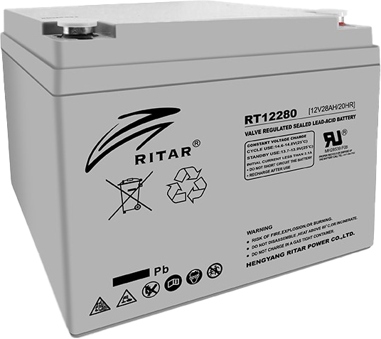 Ritar AGM RT12280, Gray Case, 12V 28Ah