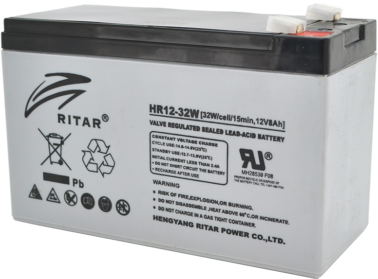 Ritar AGM HR1232W, Gray Case, 12V 8.0Ah