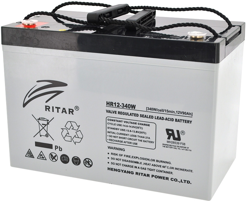 Ritar AGM HR12340W, Gray Case, 12V 90Ah