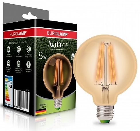 Eurolamp LED G95 8W E27 4000K (deco)