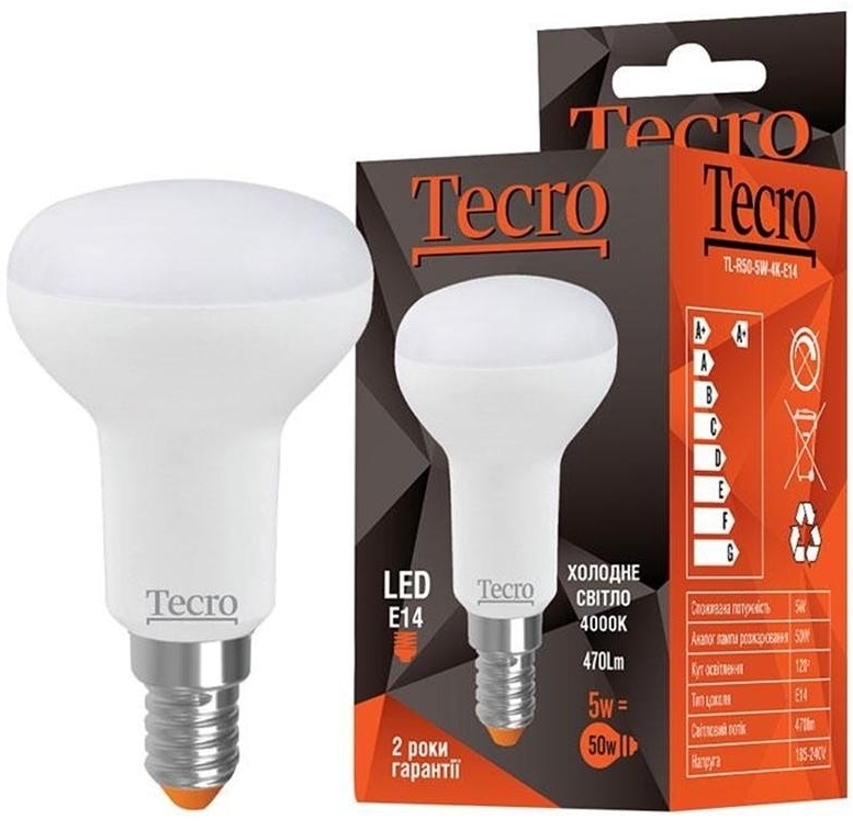 Tecro 5W E14 4000K (TL-R50-5W-4K-E14)