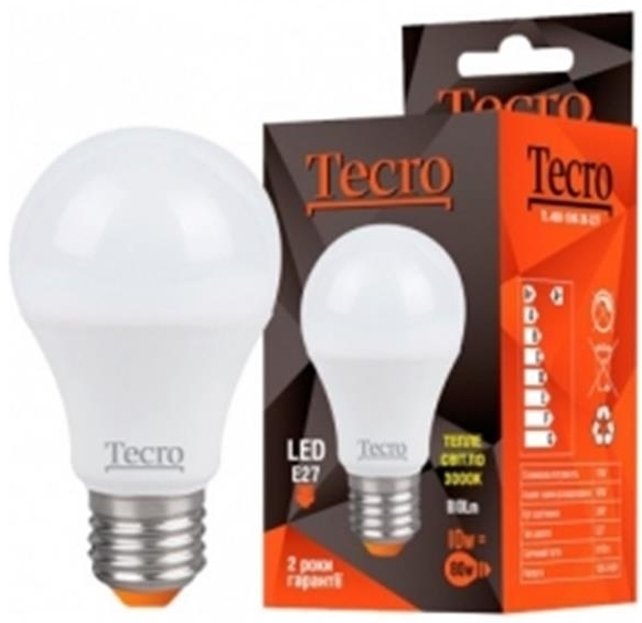 Tecro 10W E27 3000K (TL-A60-10W-3K-E27)