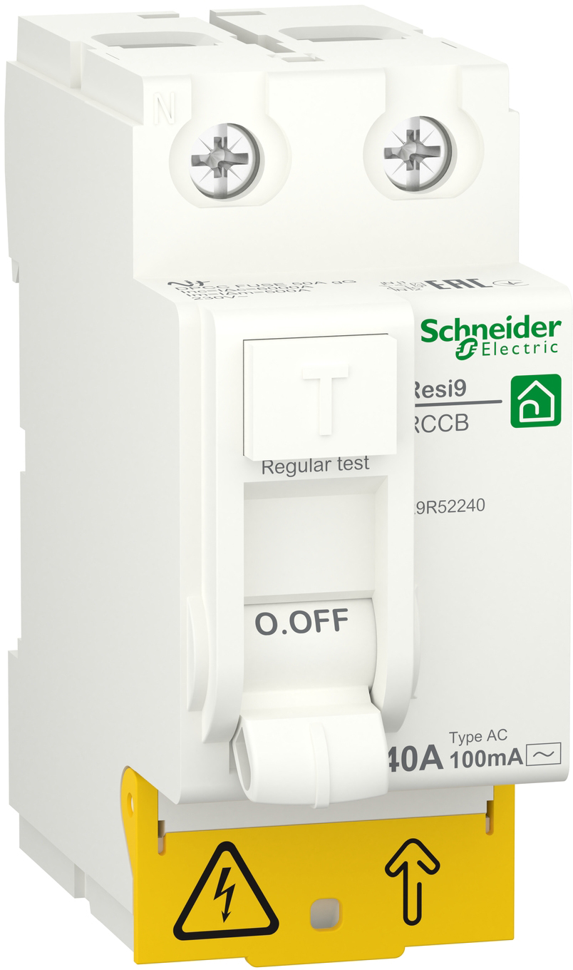 Schneider Electric RESI9 2P 40A 100mA АС (R9R52240)