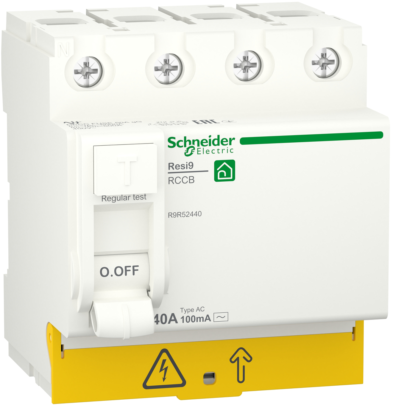 Schneider Electric RESI9 4P 40A 100mA АС (R9R52440)