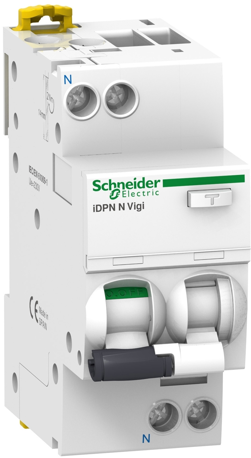 Дифференциальный автоматический выключатель Schneider Electric Acti9 iDPN N Vigi 6kA 1P+N 32A C 30mA A (A9D32632)