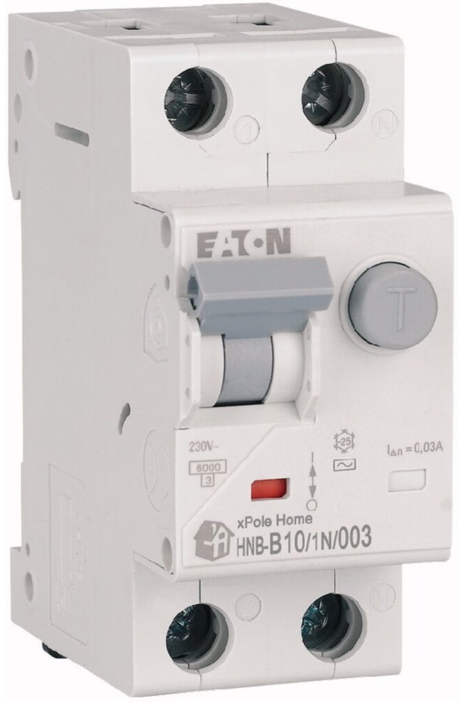Дифференциальный автоматический выключатель Eaton HNB-B10/1N/003 (195119) цена 1951 грн - фотография 2