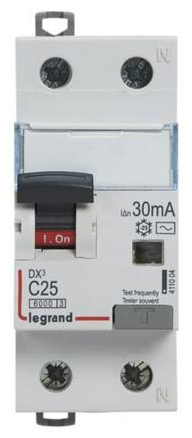 Дифференциальный автоматический выключатель Legrand DX3 1Р+N 25A C 30mA AC (411004) цена 2372 грн - фотография 2