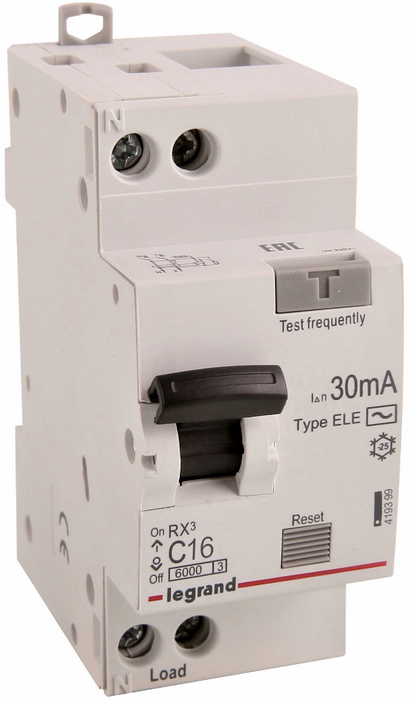Цена дифференциальный автоматический выключатель Legrand RX3 1Р+N 16A C 30mA AC (419399) в Киеве