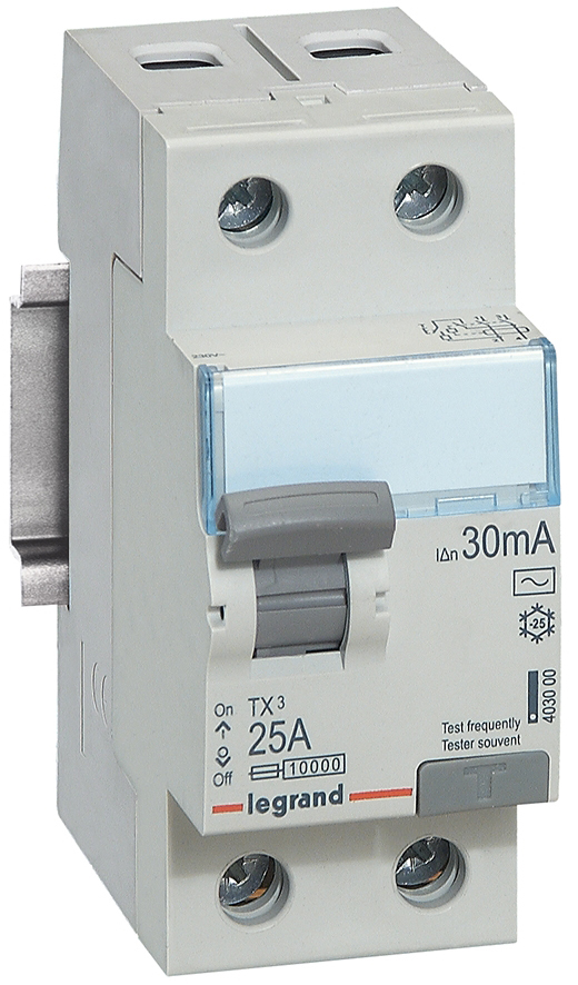 Дифференциальное реле Legrand TX3 2P 25А 30mA AC (403000)