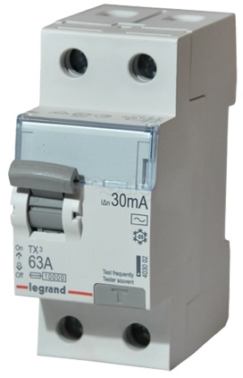 Дифференциальное реле Legrand TX3 2P 63А 30mA AC (403002)