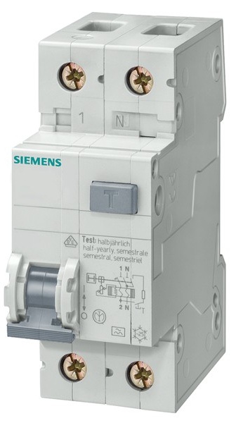 Інструкція диференціальний автоматичний вимикач Siemens RCBO 6kA 1P+N 40A B 30mA АС (5SU1356-0KK40)