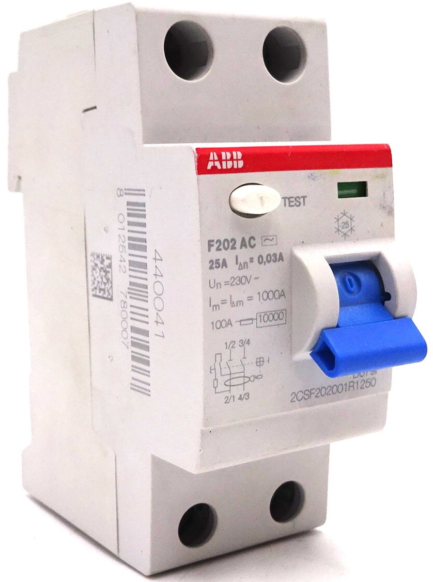 Дифференциальное реле ABB F202 AC-25/0.03 (2CSF202001R1250)