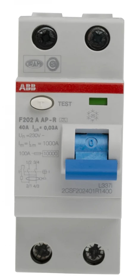 Дифференциальное реле ABB F202 AC-40/0.03 (2CSF202001R1400) цена 3216 грн - фотография 2