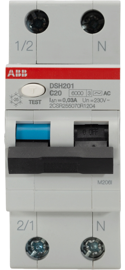 Дифференциальный автоматический выключатель ABB DSH201 C20 AC30 (2CSR255070R1204) цена 2126 грн - фотография 2