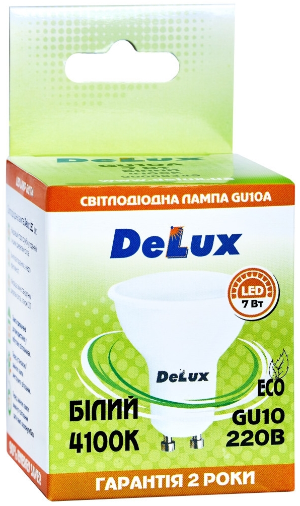 Лампа Delux GU10 7Вт 4100K 12В (90021253) цена 45 грн - фотография 2