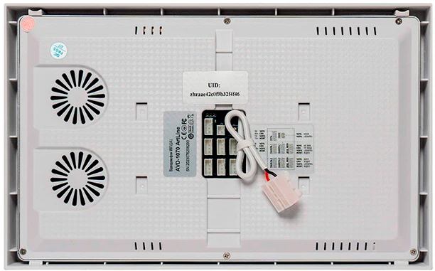 Видеодомофон ARNY AVD-1070 ArtLine WiFi White обзор - фото 8
