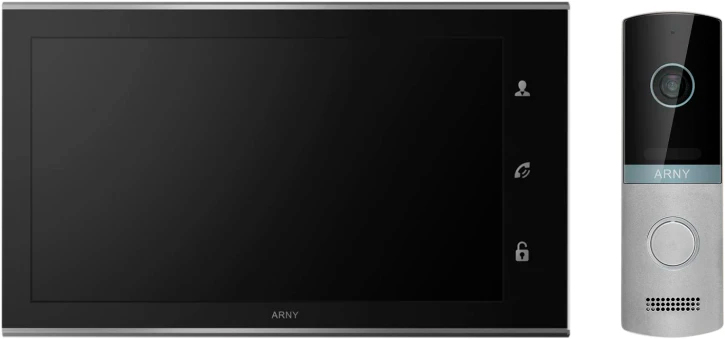 Комплект видеодомофона ARNY AVD-1321 Black/Silver