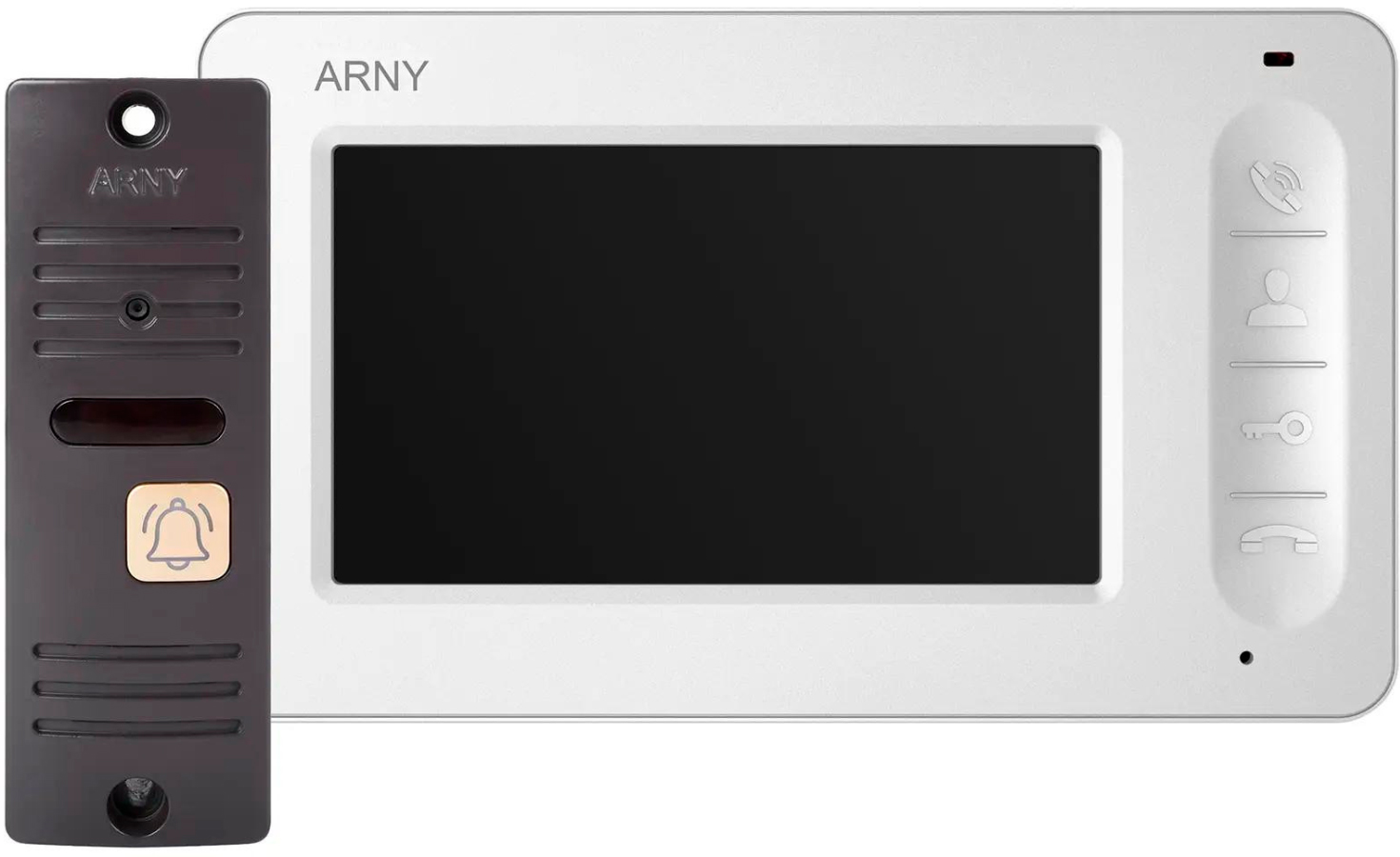 Комплект відеодомофону ARNY AVD-4005 White/Brown