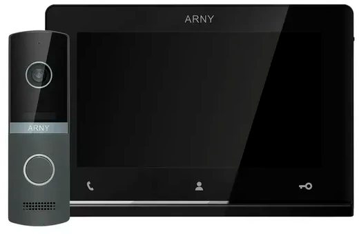 Комплект видеодомофона ARNY AVD-7123 Black/Graphite