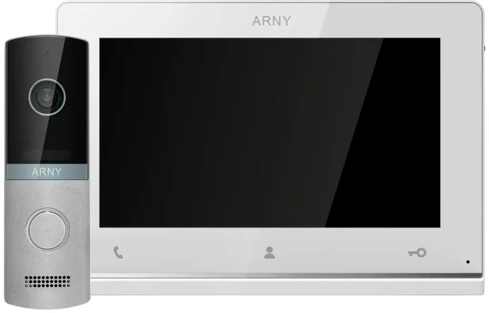 Комплект видеодомофона ARNY AVD-7123 White/Silver