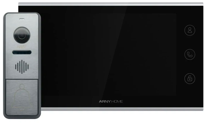 Комплект відеодомофону ARNY AVD-7342A Wi-Fі Black/Graphite