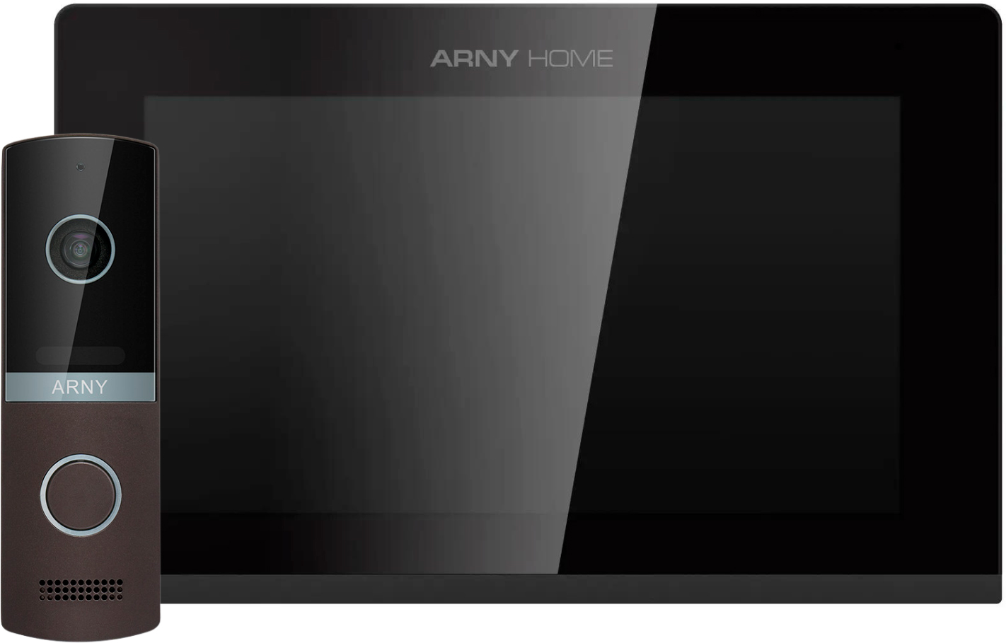 Комплект видеодомофона ARNY AVD-7423A Wi-Fi Black/Brown