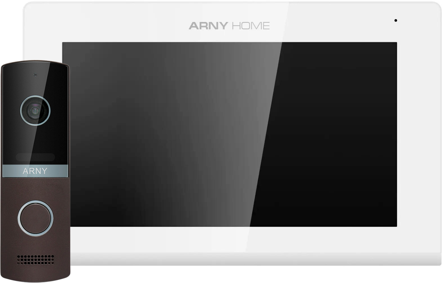 Комплект відеодомофону ARNY AVD-7423A Wi-Fi White/Brown