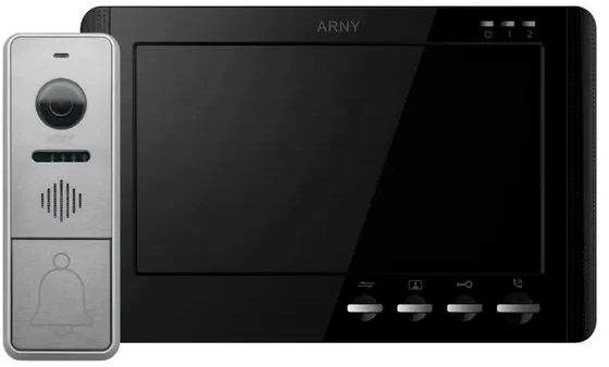 Комплект відеодомофону ARNY AVD-7942 Black/Silver