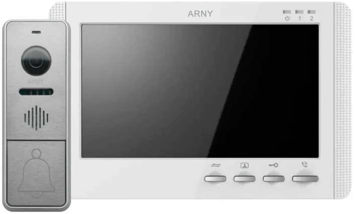 Комплект відеодомофону ARNY AVD-7942 White/Silver