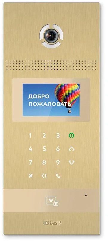 Вызывная панель Bas-IP AA-12FB Gold