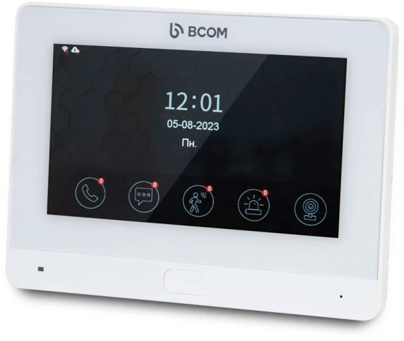 Відеодомофон Bcom BD-760FHD/T White