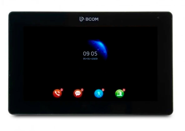 Комплект видеодомофона Bcom BD-770FHD/T Kit Black цена 9660 грн - фотография 2