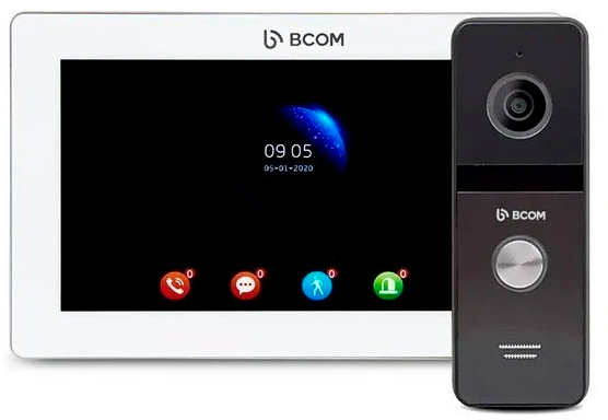 Комплект відеодомофону Bcom BD-770FHD/T Kit White