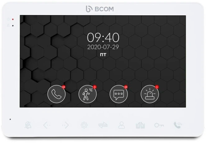 Комплект видеодомофона Bcom BD-780FHD Kit White цена 7014 грн - фотография 2